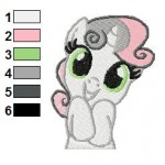Sweetie My Little Pony Embroidery Design 05